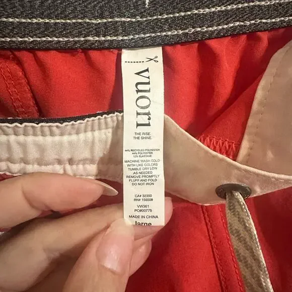 Vuori melon Tavi Athletic Shorts with Elastic tie Waistband size large - Picture 7 of 7